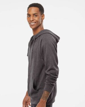 Independent Trading Co. Unisex Special Blend Raglan Full-Zip Hooded Sweatshirt - Image 11