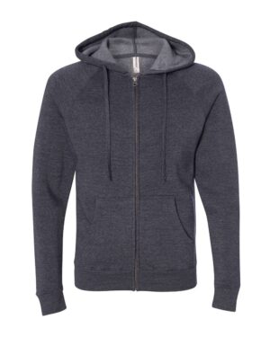 Independent Trading Co. Unisex Special Blend Raglan Full-Zip Hooded Sweatshirt - Image 25