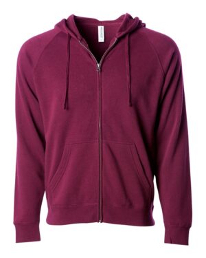 Independent Trading Co. Unisex Special Blend Raglan Full-Zip Hooded Sweatshirt - Image 22