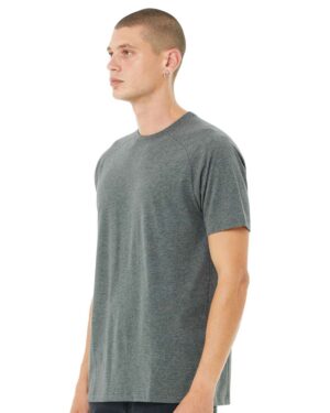 BELLA + CANVAS Men's Heather CVC Raglan Tee - Image 20