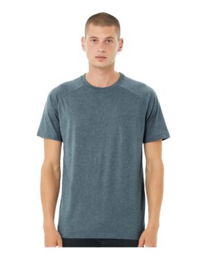 BELLA + CANVAS Men's Heather CVC Raglan Tee - Image 37