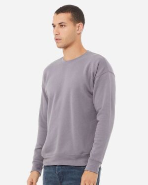 BELLA + CANVAS Unisex Sponge Fleece Drop Shoulder Crewneck Sweatshirt - Image 147
