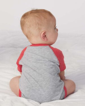 Rabbit Skins Infant Baseball Fine Jersey Bodysuit - Image 6