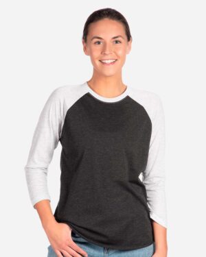 Next Level Unisex Triblend Three-Quarter Raglan T-Shirt - Image 10