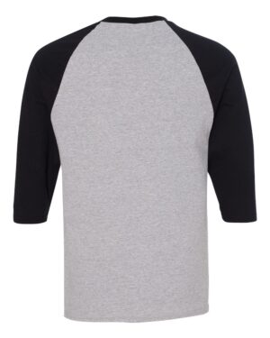 Gildan Unisex Heavy Cotton™ Raglan Three-Quarter Sleeve T-Shirt - Image 3