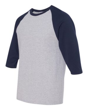 Gildan Unisex Heavy Cotton™ Raglan Three-Quarter Sleeve T-Shirt - Image 5