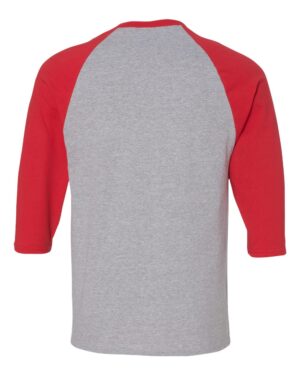 Gildan Unisex Heavy Cotton™ Raglan Three-Quarter Sleeve T-Shirt - Image 9