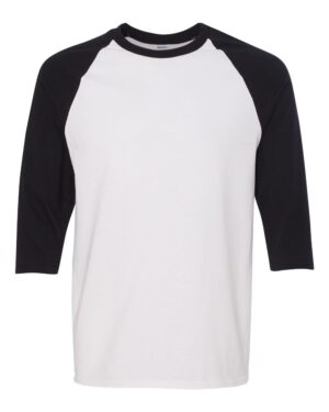 Gildan Unisex Heavy Cotton™ Raglan Three-Quarter Sleeve T-Shirt - Image 13