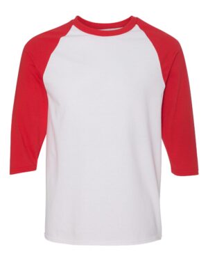 Gildan Unisex Heavy Cotton™ Raglan Three-Quarter Sleeve T-Shirt - Image 22