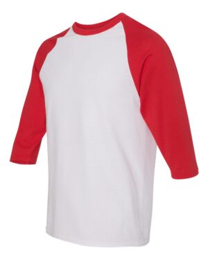 Gildan Unisex Heavy Cotton™ Raglan Three-Quarter Sleeve T-Shirt - Image 23