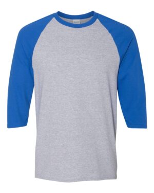 Gildan Unisex Heavy Cotton™ Raglan Three-Quarter Sleeve T-Shirt - Image 10