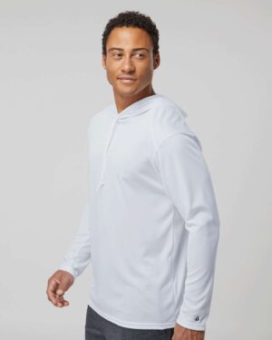 Badger Unisex B-Core Hooded Long Sleeve T-Shirt - Image 41