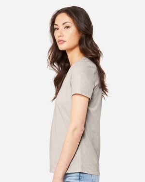 BELLA + CANVAS Women's Relaxed Heather CVC V-Neck Tee - Image 14