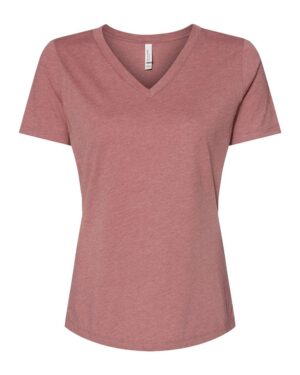 BELLA + CANVAS Women's Relaxed Heather CVC V-Neck Tee - Image 16