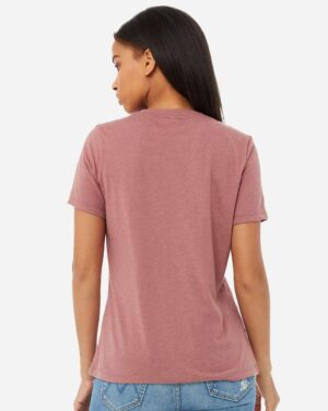 BELLA + CANVAS Women's Relaxed Heather CVC V-Neck Tee - Image 21
