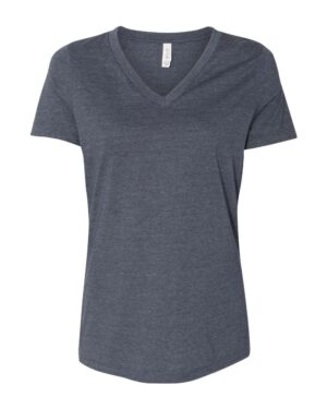 BELLA + CANVAS Women's Relaxed Heather CVC V-Neck Tee - Image 22