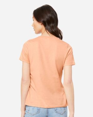 BELLA + CANVAS Women's Relaxed Heather CVC V-Neck Tee - Image 36