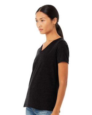 BELLA + CANVAS Women's Relaxed Heather CVC V-Neck Tee - Image 56