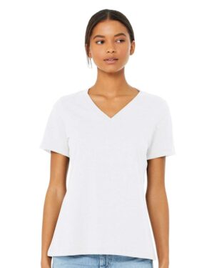 BELLA + CANVAS Women's Relaxed Heather CVC V-Neck Tee - Image 61