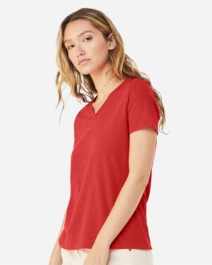 BELLA + CANVAS Women's Relaxed Heather CVC V-Neck Tee - Image 41