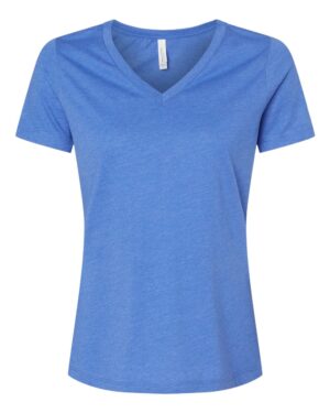 BELLA + CANVAS Women's Relaxed Heather CVC V-Neck Tee - Image 46