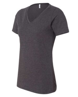 BELLA + CANVAS Women's Relaxed Heather CVC V-Neck Tee - Image 9