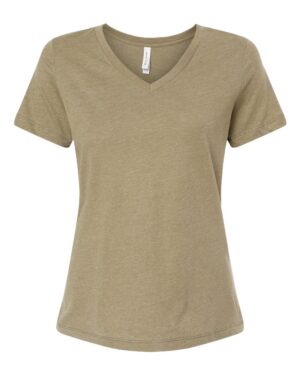 BELLA + CANVAS Women's Relaxed Heather CVC V-Neck Tee - Image 25