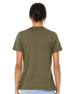 BELLA + CANVAS Women's Relaxed Heather CVC V-Neck Tee - Image 30