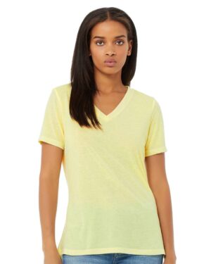 BELLA + CANVAS Women's Relaxed Triblend V-Neck Tee - Image 19