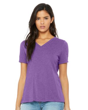 BELLA + CANVAS Women's Relaxed Triblend V-Neck Tee - Image 22