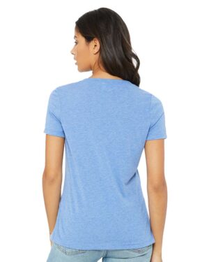 BELLA + CANVAS Women's Relaxed Triblend V-Neck Tee - Image 3