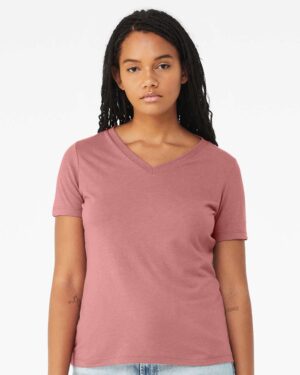 BELLA + CANVAS Women's Relaxed Triblend V-Neck Tee - Image 13