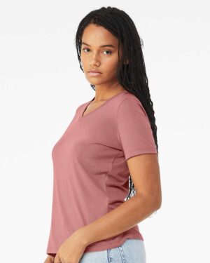 BELLA + CANVAS Women's Relaxed Triblend V-Neck Tee - Image 14