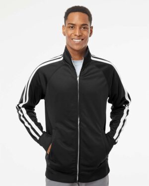 Independent Trading Co. Men's Lightweight Poly-Tech Full-Zip Track Jacket - Image 4