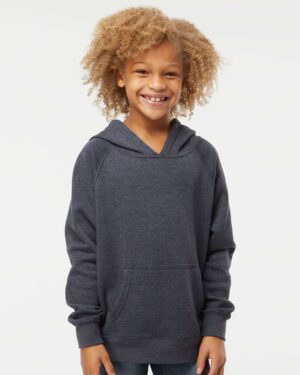 Independent Trading Co. Youth Lightweight Special Blend Raglan Hooded Sweatshirt - Image 17
