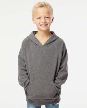Independent Trading Co. Youth Lightweight Special Blend Raglan Hooded Sweatshirt - Image 29