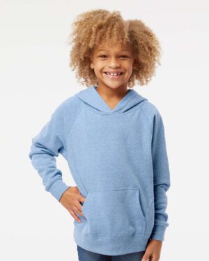 Independent Trading Co. Youth Lightweight Special Blend Raglan Hooded Sweatshirt - Image 47