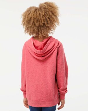 Independent Trading Co. Youth Lightweight Special Blend Raglan Hooded Sweatshirt - Image 55
