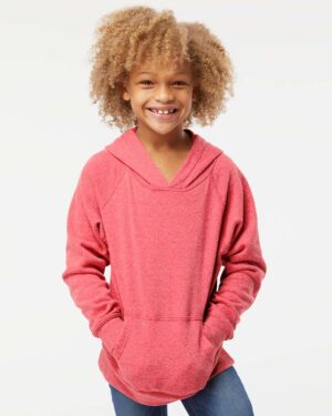 Independent Trading Co. Youth Lightweight Special Blend Raglan Hooded Sweatshirt - Image 53