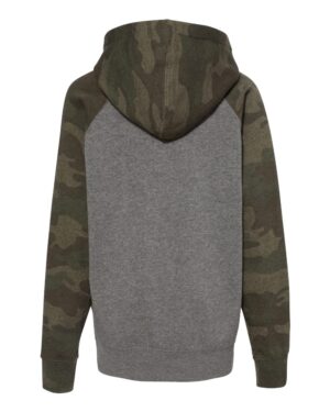 Independent Trading Co. Youth Lightweight Special Blend Raglan Hooded Sweatshirt - Image 33