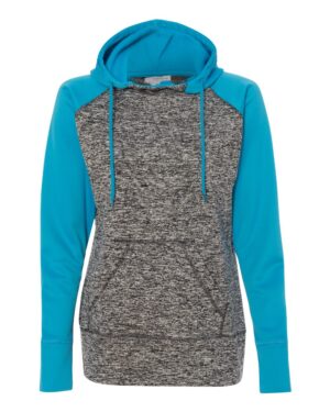 J. America Women’s Colorblocked Cosmic Fleece Hooded Sweatshirt - Image 7