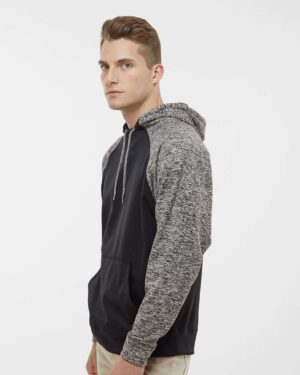 J. America Men's Colorblocked Cosmic Fleece Hooded Sweatshirt - Image 5