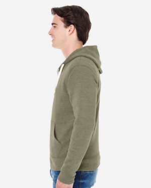 J. America Men's Triblend Full-Zip Hooded Sweatshirt - Image 36