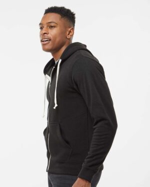 J. America Men's Triblend Full-Zip Hooded Sweatshirt - Image 5