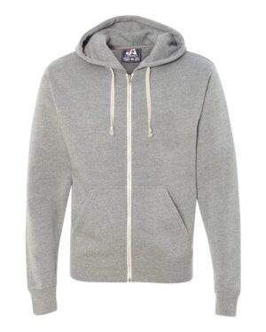 J. America Men's Triblend Full-Zip Hooded Sweatshirt - Image 19