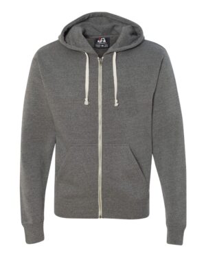 J. America Men's Triblend Full-Zip Hooded Sweatshirt - Image 38
