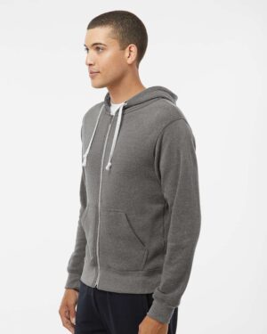 J. America Men's Triblend Full-Zip Hooded Sweatshirt - Image 42