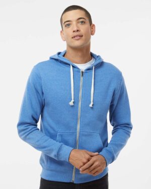 J. America Men's Triblend Full-Zip Hooded Sweatshirt - Image 16