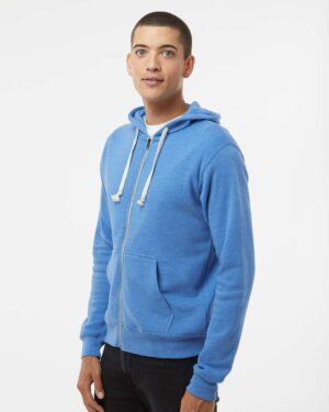 J. America Men's Triblend Full-Zip Hooded Sweatshirt - Image 17