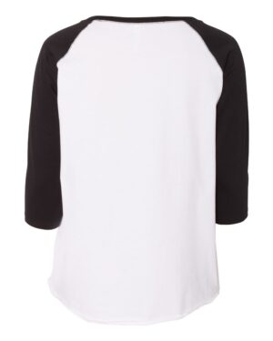 LAT Women's Curvy Collection Baseball Three-Quarter Sleeve Tee - Image 15